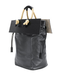 Sac fourre-tout en cuir noir Ports 1961