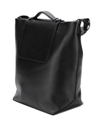 Sac fourre-tout en cuir noir Stée