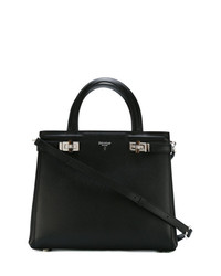 Sac fourre-tout en cuir noir Serapian