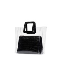 Sac fourre-tout en cuir noir Staud