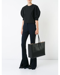 Sac fourre-tout en cuir noir Alexander McQueen