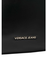 Sac fourre-tout en cuir noir Versace Jeans