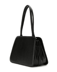 Sac fourre-tout en cuir noir Sarah Chofakian