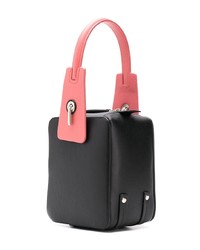 Sac fourre-tout en cuir noir Bonastre