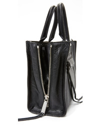 Sac fourre-tout en cuir noir Rebecca Minkoff