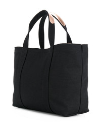 Sac fourre-tout en cuir noir Tila March