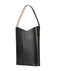 Sac fourre-tout en cuir noir Building Block