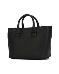 Sac fourre-tout en cuir noir Furla