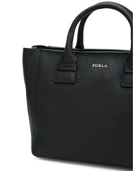 Sac fourre-tout en cuir noir Furla