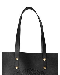 Sac fourre-tout en cuir noir Burberry