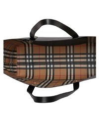 Sac fourre-tout en cuir noir Burberry