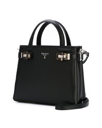 Sac fourre-tout en cuir noir Serapian