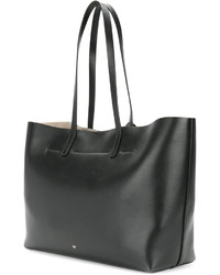 Sac fourre-tout en cuir noir Anya Hindmarch