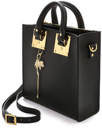 Sac fourre-tout en cuir noir Sophie Hulme