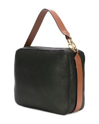 Sac fourre-tout en cuir noir Marni