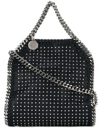 Sac fourre-tout en cuir noir Stella McCartney