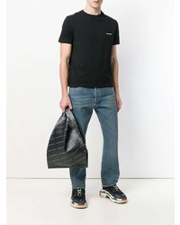 Sac fourre-tout en cuir noir Balenciaga