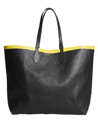 Sac fourre-tout en cuir noir Burberry