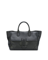 Sac fourre-tout en cuir noir Tila March