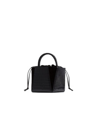 Sac fourre-tout en cuir noir Trademark