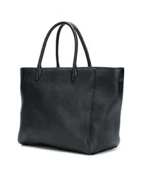 Sac fourre-tout en cuir noir Miu Miu