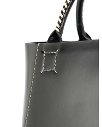 Sac fourre-tout en cuir noir Trademark