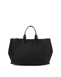 Sac fourre-tout en cuir noir Troubadour