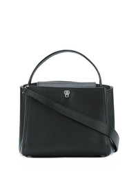 Sac fourre-tout en cuir noir Valextra