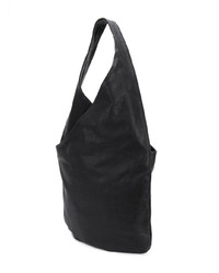 Sac fourre-tout en cuir noir Tagliovivo