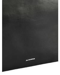 Sac fourre-tout en cuir noir Jil Sander