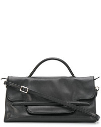 Sac fourre-tout en cuir noir Zanellato