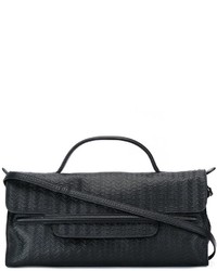 Sac fourre-tout en cuir noir Zanellato