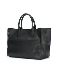 Sac fourre-tout en cuir noir Tila March