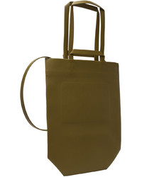 Sac fourre-tout en cuir olive At.Kollektive