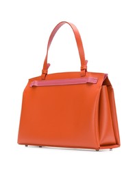 Sac fourre-tout en cuir orange Nico Giani