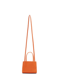 Sac fourre-tout en cuir orange Telfar