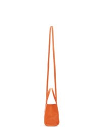 Sac fourre-tout en cuir orange Telfar