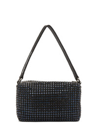 Sac fourre-tout en cuir orné bleu marine