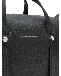 Sac fourre-tout en cuir orné noir Calvin Klein 205W39nyc