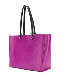 Sac fourre-tout en cuir pourpre Furla