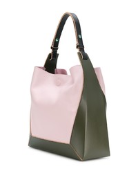 Sac fourre-tout en cuir rose Marni