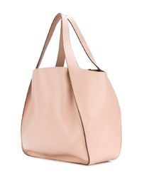 Sac fourre-tout en cuir rose Stella McCartney