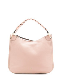 Sac fourre-tout en cuir rose Furla