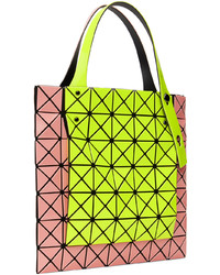 Sac fourre-tout en cuir rose Bao Bao Issey Miyake