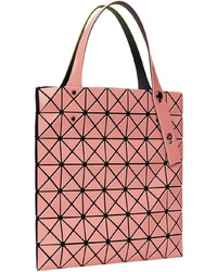 Sac fourre-tout en cuir rose Bao Bao Issey Miyake