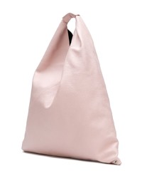 Sac fourre-tout en cuir rose MM6 MAISON MARGIELA