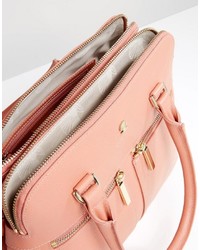 Sac fourre-tout en cuir rose Modalu