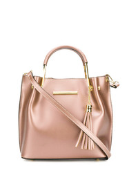 Sac fourre-tout en cuir rose Marc Ellis