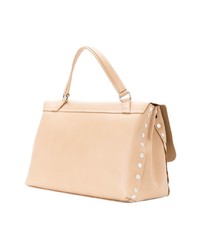 Sac fourre-tout en cuir rose Zanellato