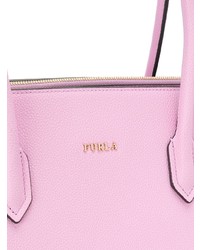 Sac fourre-tout en cuir rose Furla